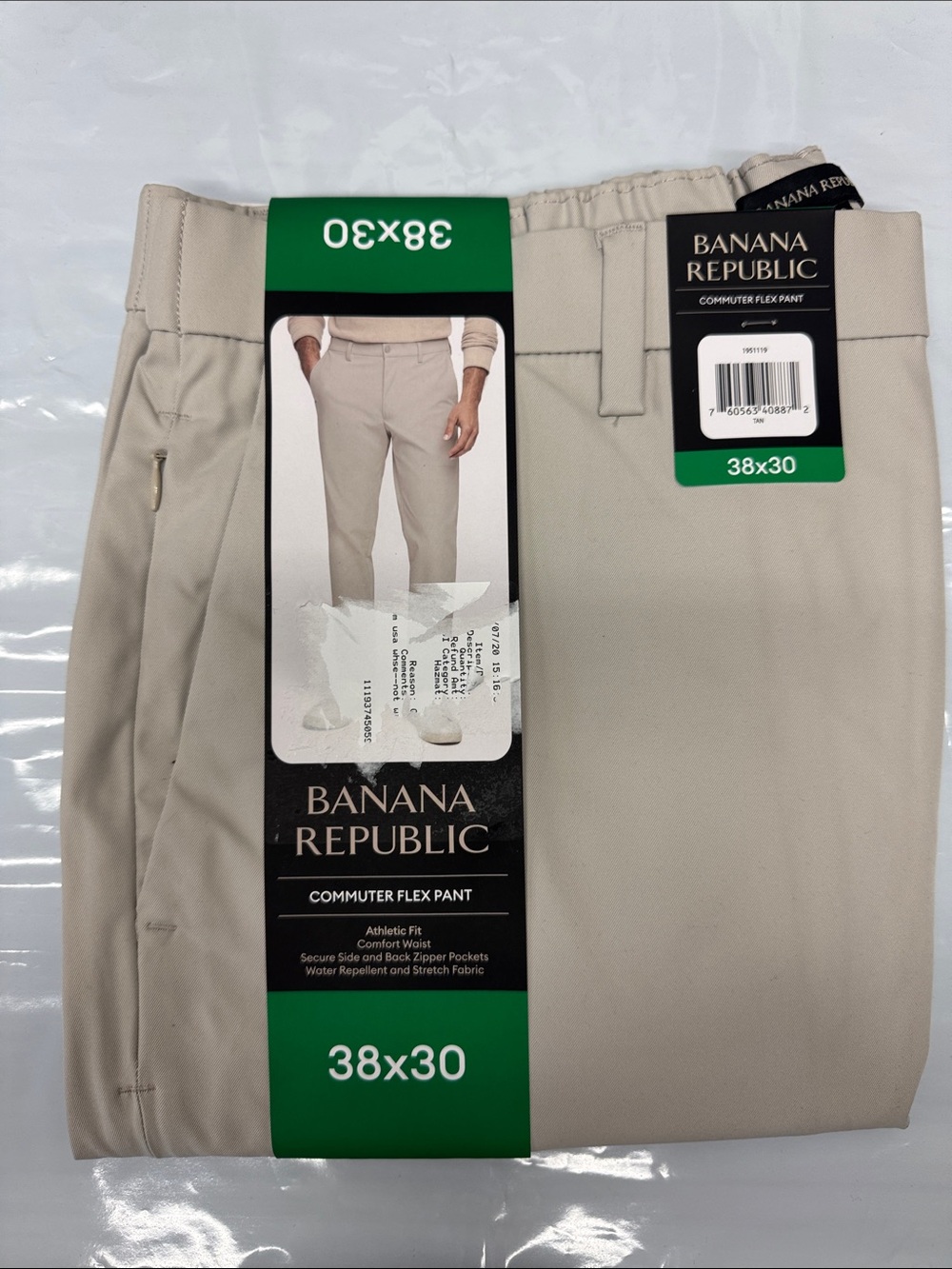 Banana Republic Men’s Commuter Flex Pants — Light Khaki